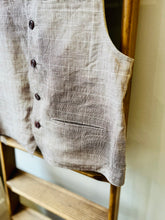 Irish Linen Reversible Vest / Glencheck