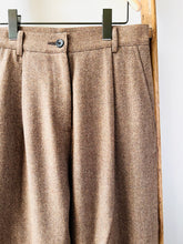 Scottish Merino Wool Trouser / Brown Herringbone