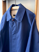 Wax Cotton Balmacaan Rain Coat
 / Navy