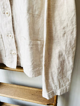 Cotton Linen Work Jacket / Ecru