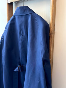 Wax Cotton Balmacaan Rain Coat
 / Navy