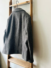 Shetland Wool Jacket / Brown Herringbone