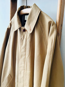 Balmacaan coat Cotton Drill / Khaki