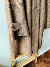 Sporting Tweed Balmacaan Coat / Brown Check