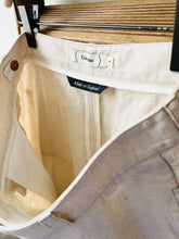 Cotton Linen Wide Trouser / Ecru