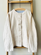Cotton Linen Work Jacket / Ecru