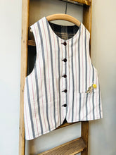 Tweed Reversible Vest / Navy Check