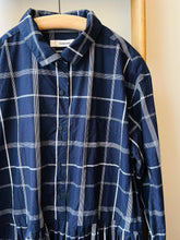 Indigo Cotton Check Dress / Indigo