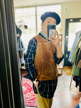 Indigo Cotton Check Smock / Indigo