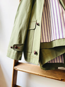 Wax Cotton Field Jacket / Olive