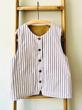 Reversible Cotton Twill Vest / Beige