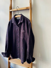 Wool Cotton mix Shirt / Brown check