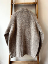 Lambswool Wool Shetland Yarn Cardigan / Mushroom