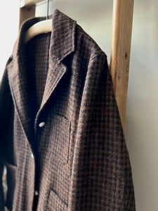 Shetland Wool Tweed Jacket / Brown