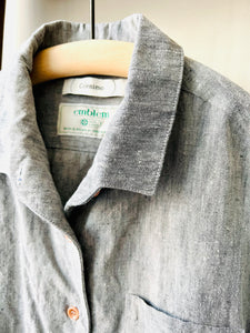 Irish Linen Shirt / Gray Chambray